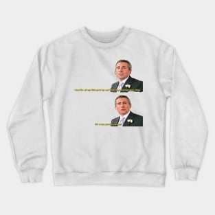 Michael Scott in the wedding‬‏ . The office Crewneck Sweatshirt